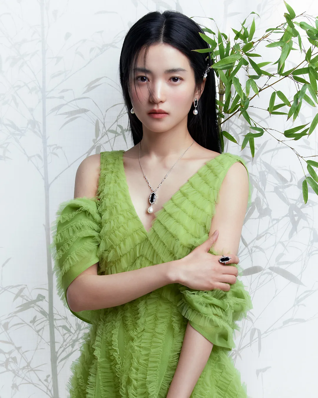 Kim Tae Ri mặc váy maxi boho chic