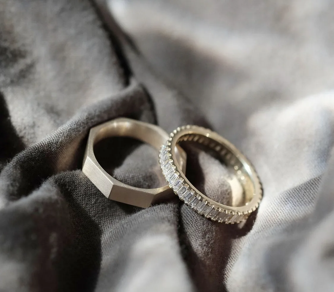 his & her wedding band