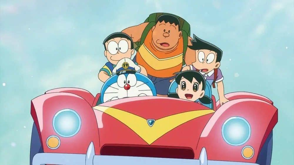 chiếc xe Buggy chạy dưới nước trong phim Doraemon: Nobita và lâu đài dưới đáy biển