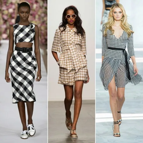 Họa tiết gingham phong cach vintage hoa tiet gingham