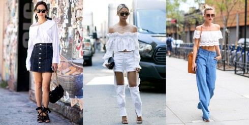 Cách phối đồ với chất liệu Denim - Nếu bạn có dáng người đầy đặn, cách phối chân váy ngắn tối màu và sandals cao gót sẽ dễ dàng đánh lừa thị giác người đối diện.