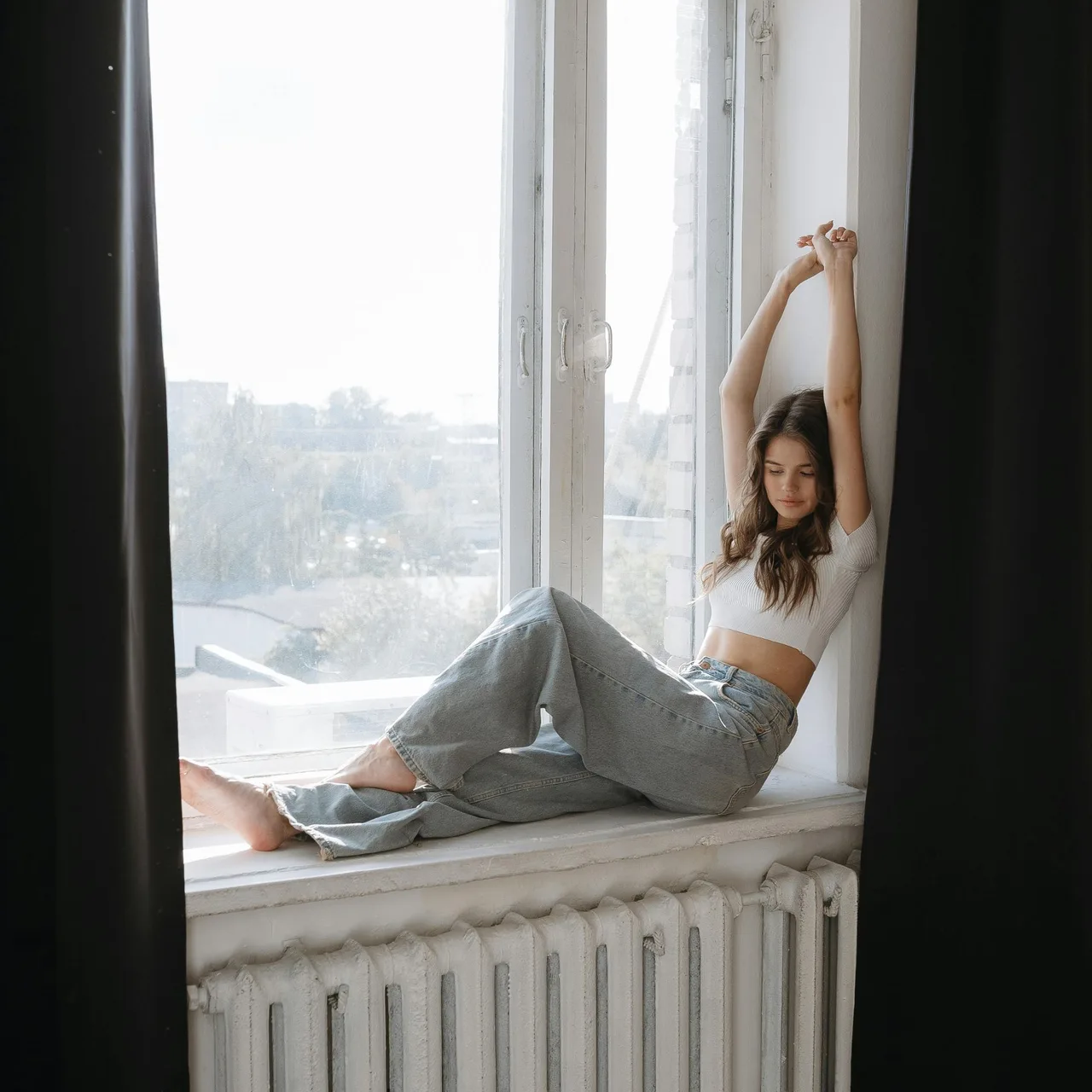 cô gái có dấu hiệu bị căng cơ