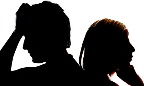 Couple in silhouette
