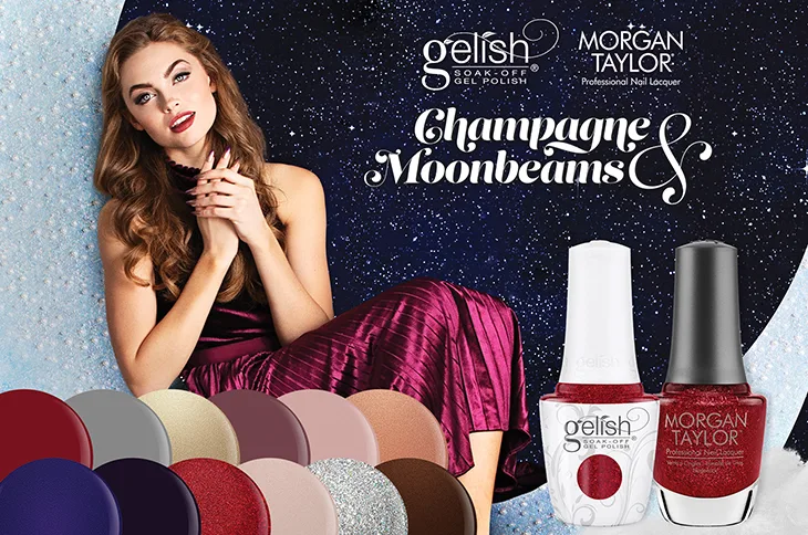 gelish & korgan taylor cô gái mặc váy đỏ