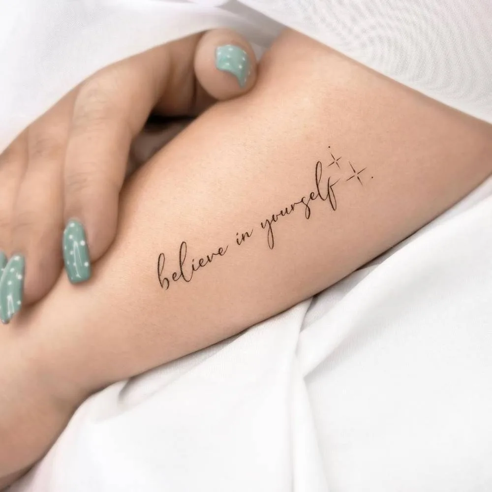 hình xăm hãy là chính mình believe in yourself hình xăm hãy là chính mình believe in yourself