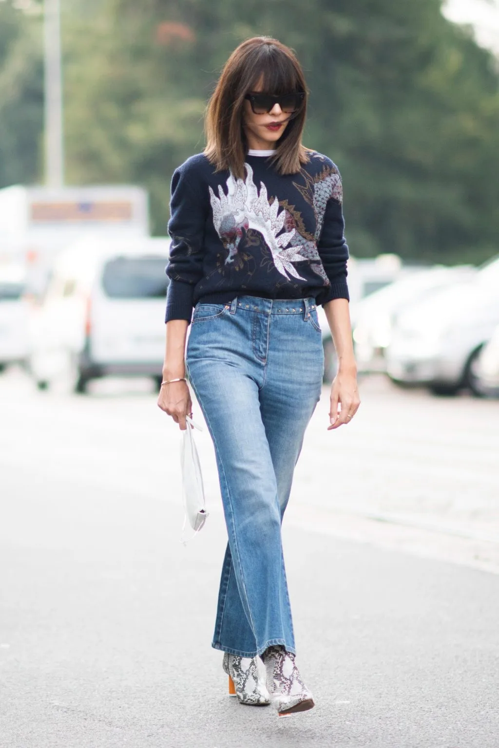 ELLE style calendar quần jeans dáng dài 4