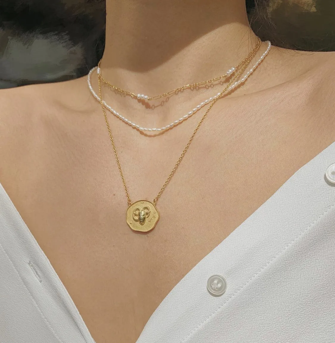 phụ kiện dây chuyền cung hoàng đạo