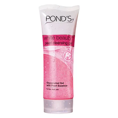 Gel rửa mặt Pond’s White Beauty Pearl Cleansing Gel Mới không chứa xà phòng, kết cấu gel dịu mát nhẹ nhàng làm sạch da từ tận sâu lỗ chân lông và giữ ẩm cho da luôn mền mịn. Đặc biệt Gel rửa mặt Pond’s Mới còn bổ sung chiết xuất ngọc trai giúp da ngày càng tươi sáng và đều màu rạng rỡ hơn.