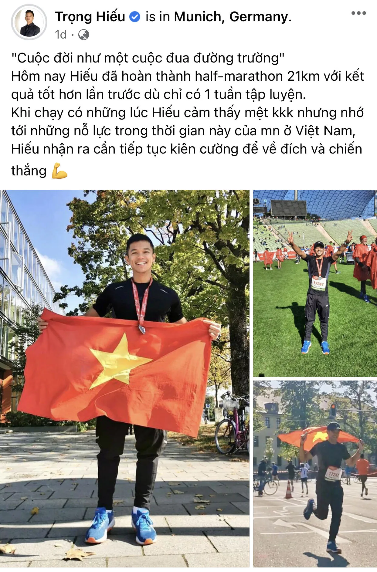Trọng Hiếu thi chạy