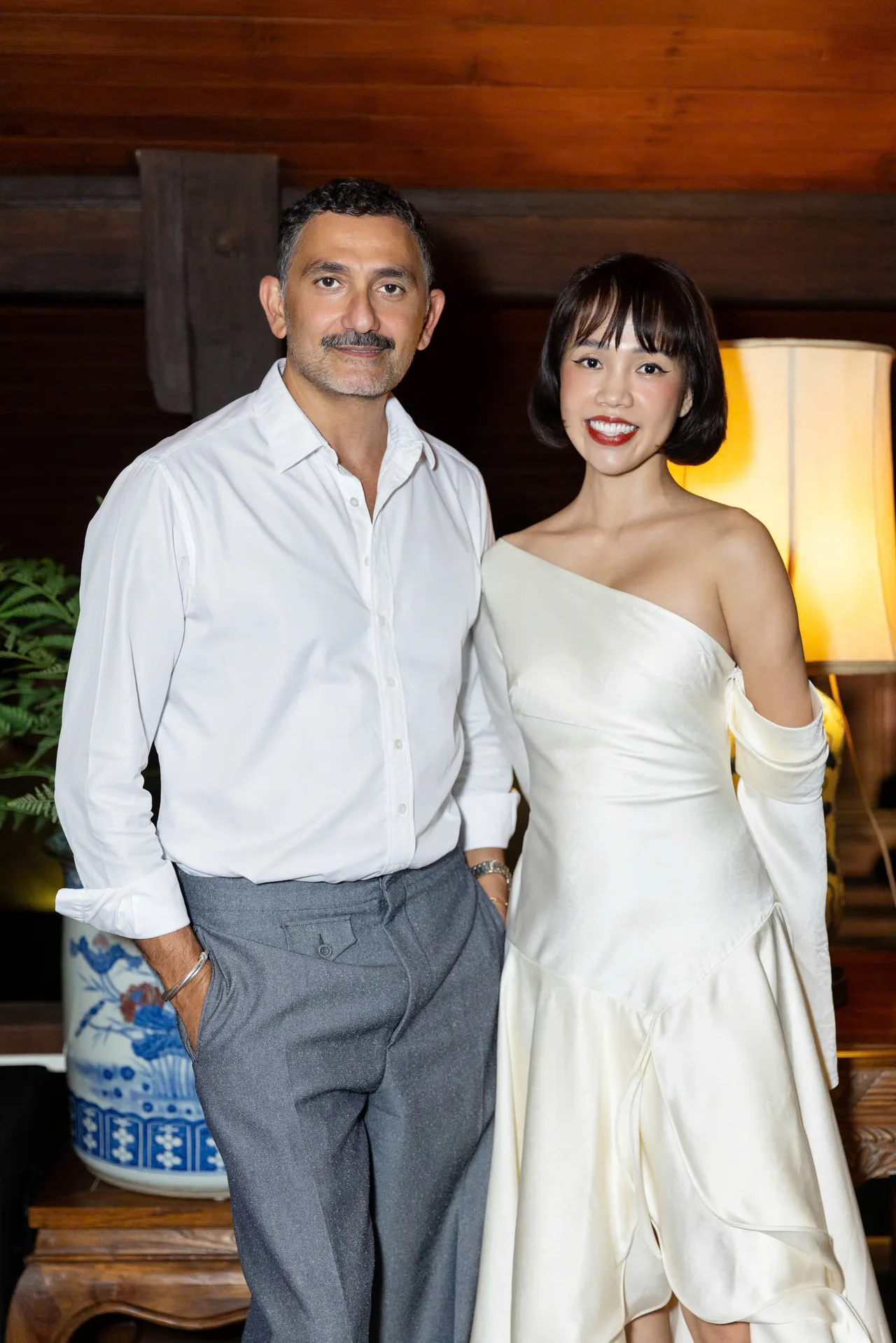 Senior Beauty Editor ELLE Nicky Khánh Ngọc & Francis Kurkdjian tại sự kiện