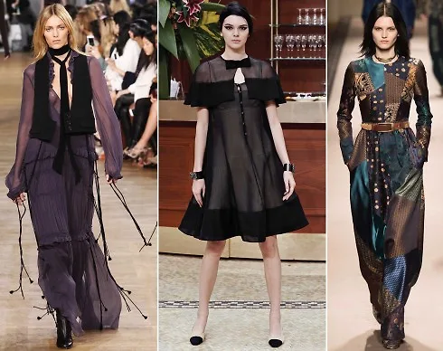 Từ trái qua: Chloé, Chanel, Burberry Prorsum