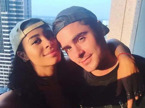 Hình ảnh Sami Miro đăng tải kèm dòng tin nhắn thân mật gửi đến người yêu Zac Efron