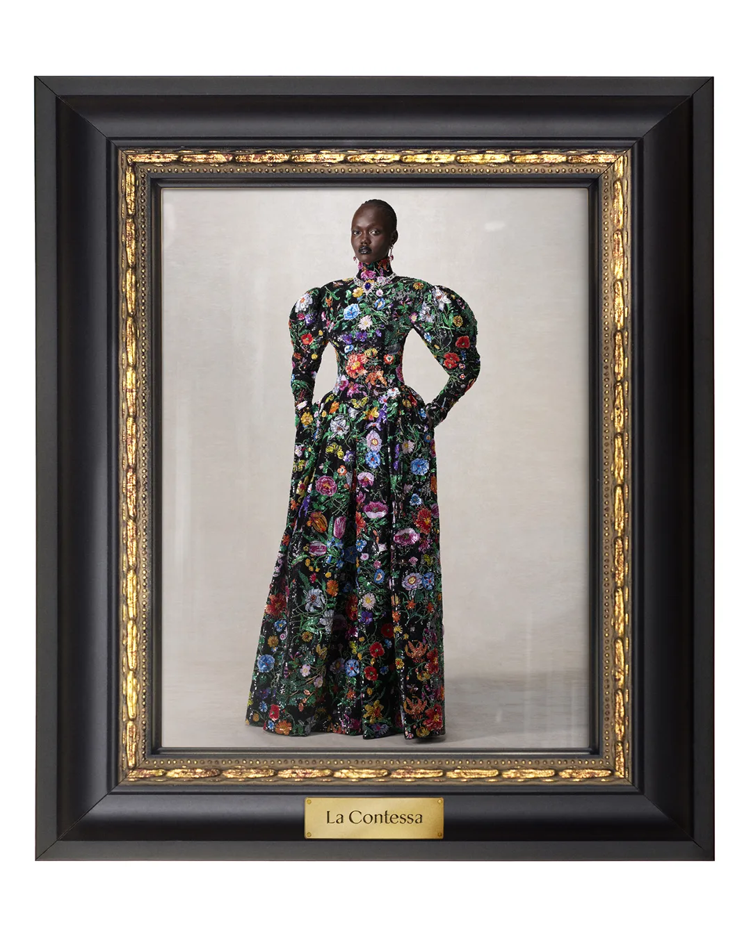 váy maxi hoạ tiết hoa bộ sưu tập Gucci La Famiglia