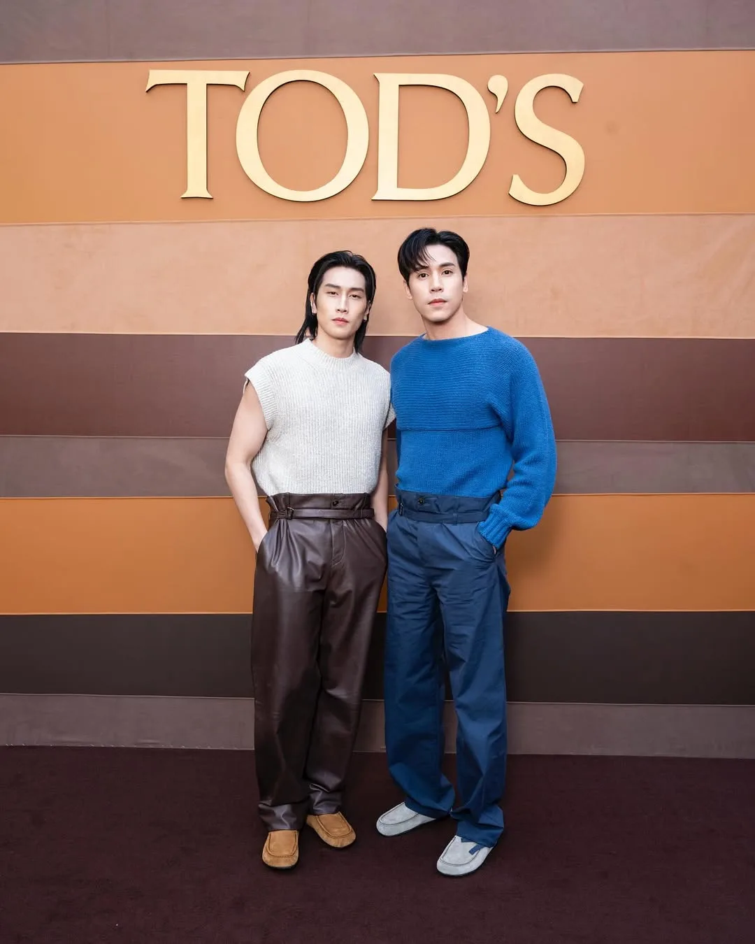 Bible Wichapas Sumettikul & Jespipat Tilapornputt tại show Tod's trong Tuần lễ thời trang Milan Thu-Đông sao thái