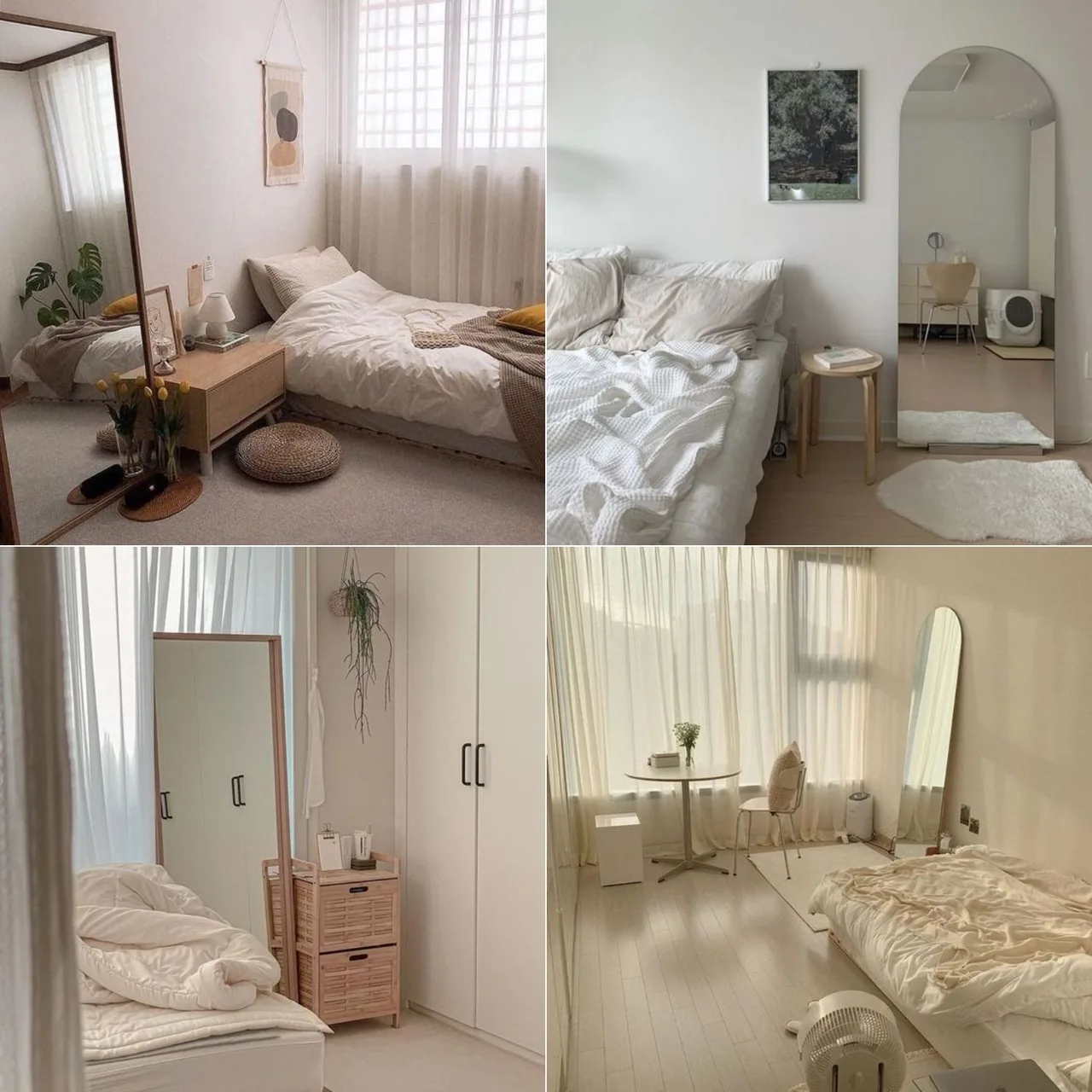 trang trí phòng với gương