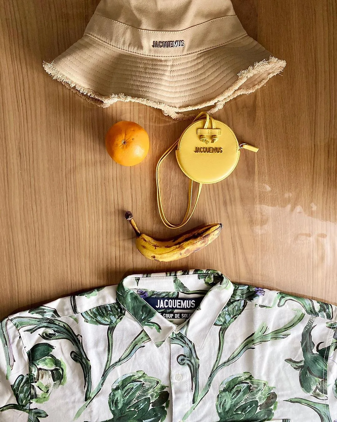 thử thách jacquemus challenge mặt người bằng trái cây và túi xách