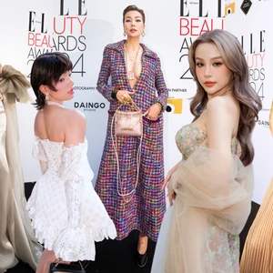 Thảm đỏ ELLE Beauty Awards 2024: Siêu mẫu Thanh Hằng diện váy tweed sang trọng, Chipu xuất hiện trong thiết kế của NTK Việt