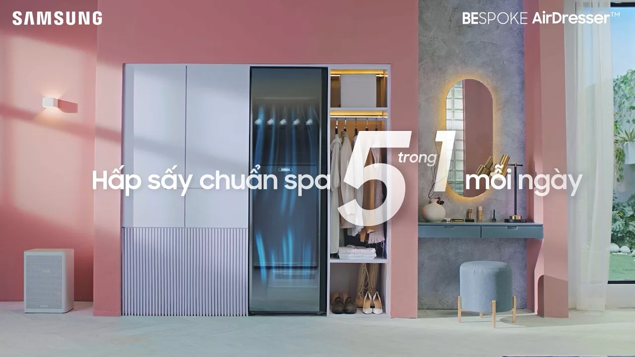 tủ chăm sóc quần áo samsung bespoke