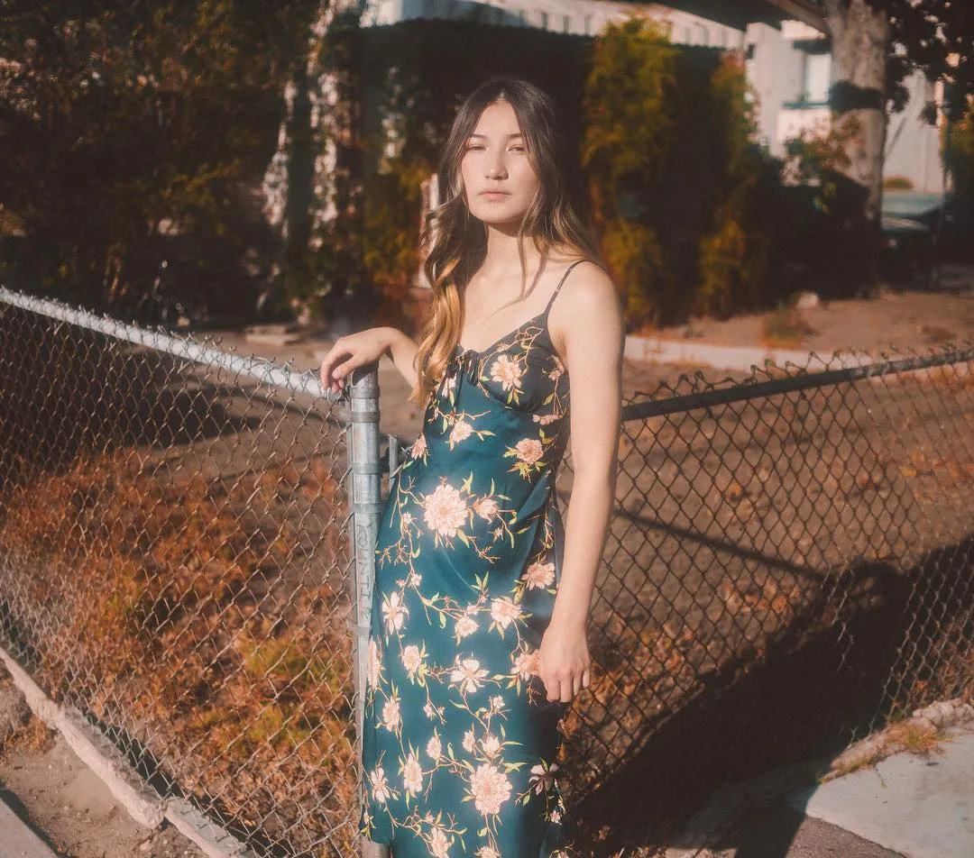đầm slip dress in hoa vintage