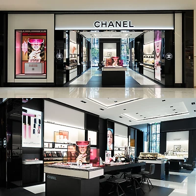 Hình ảnh boutique nước hoa và mỹ phẩm mới khai trương của CHANEL tại Hanoi Centre.