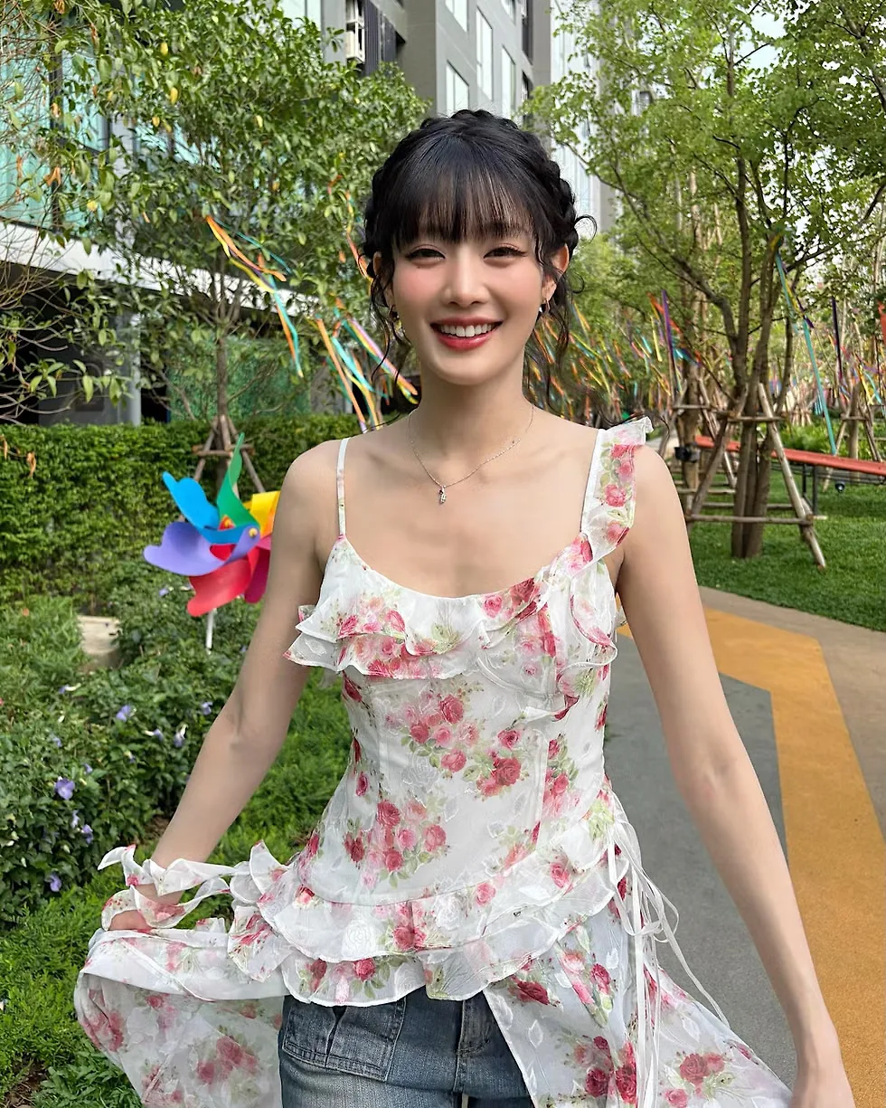 đầm hoa nhí hoa anh đào