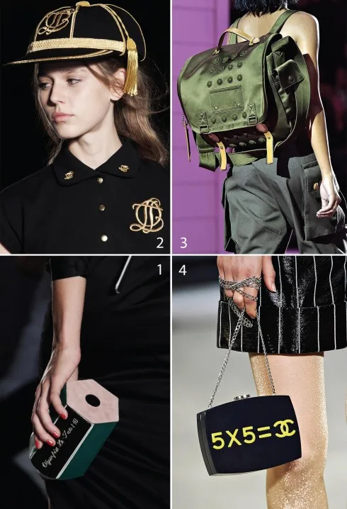 1&2.Olympia Le-Tan 3.Marc Jacobs 4.Chanel