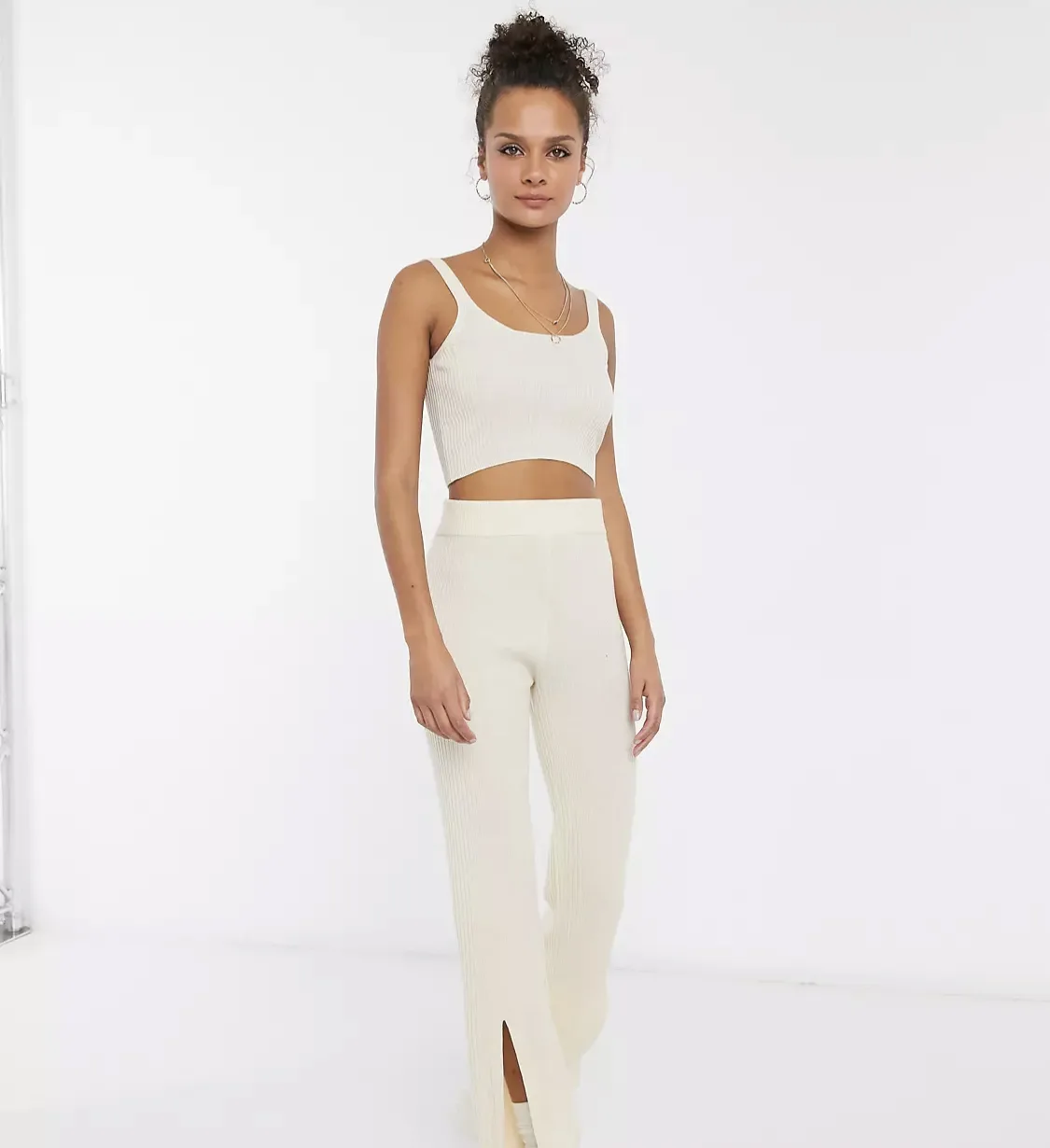 Asos knit wear màu kem