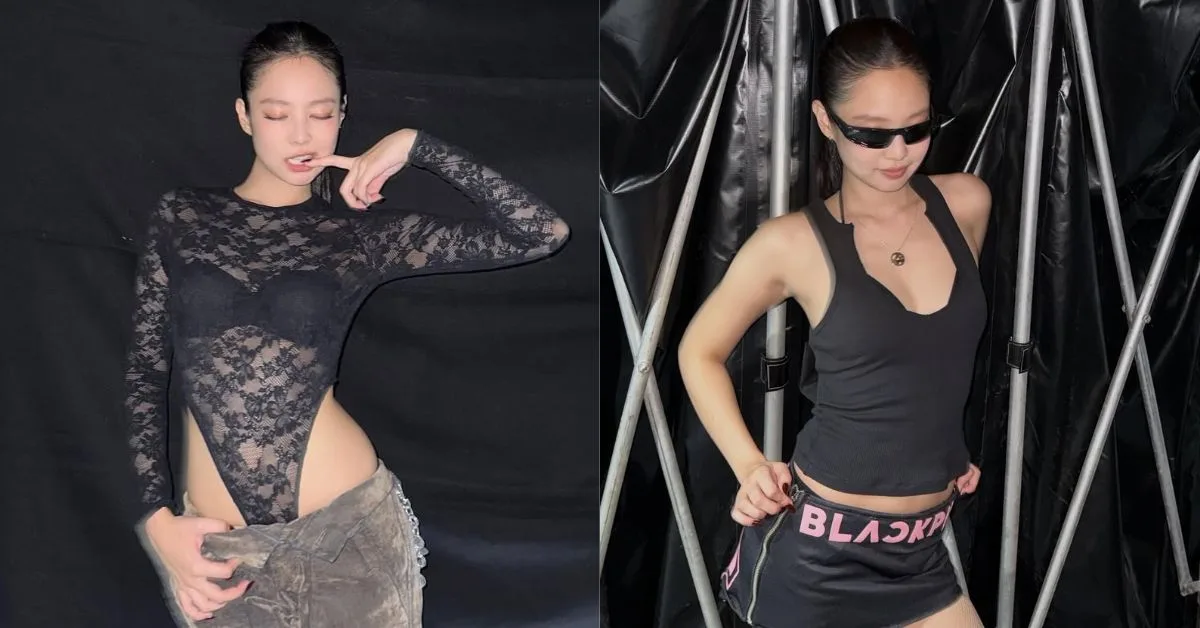 Jennie xuất hiện trong hậu trường với mái tóc sleek ponytail