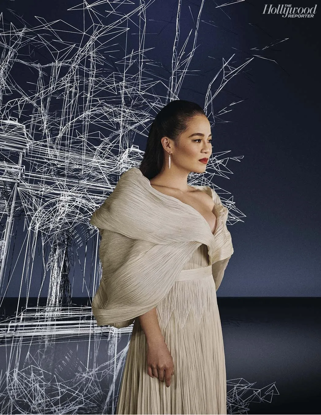 kelly marie trần đầm trắng