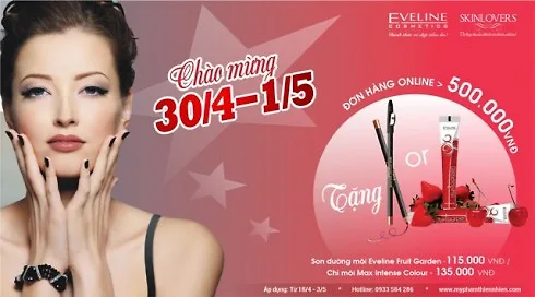 Khuyến mãi 30-4 từ Eveline