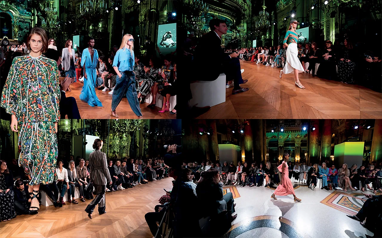 sàn diễn thương hiệu thuần chay Stella McCartney sàn diễn thương hiệu thuần chay Stella McCartney tuần lễ thời trang xuân hè 2020