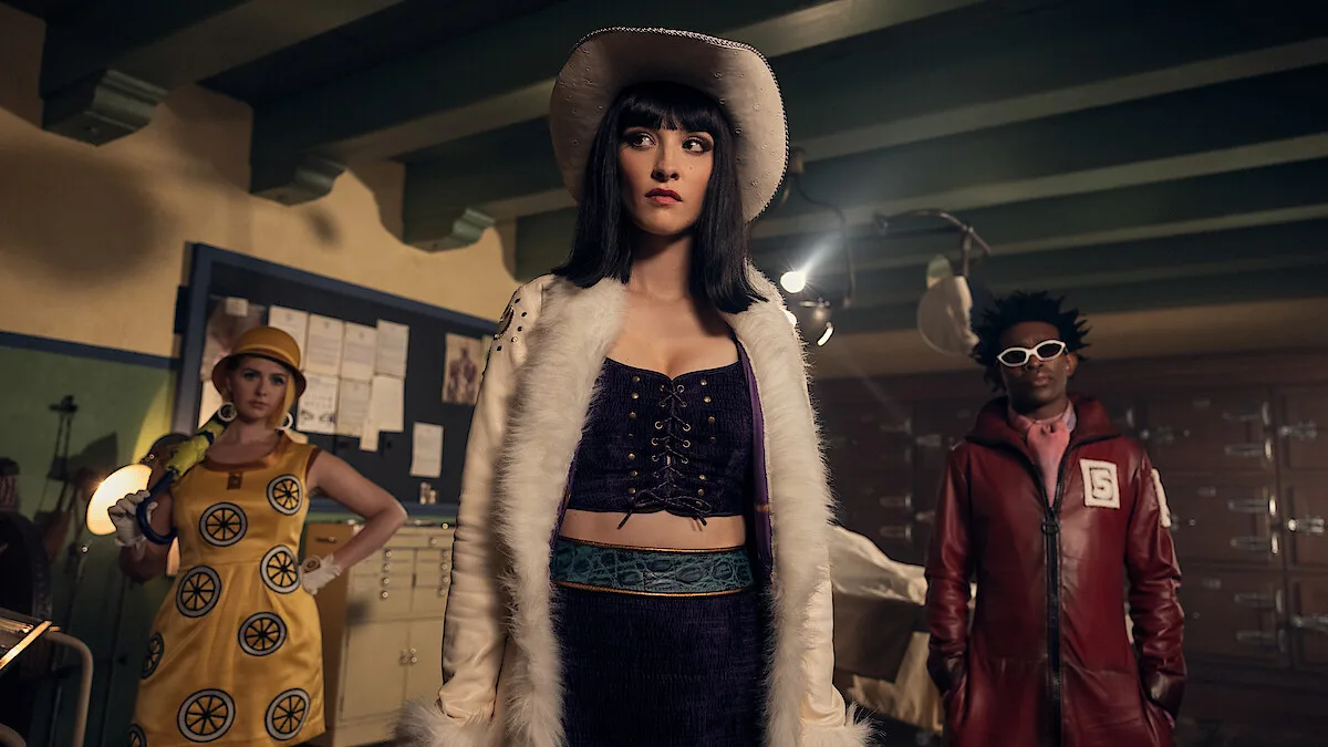 Tạo hình của Nico Robin trong phim one pice live action mùa 2 nhận được nhiều lời khen của khán giả. (Ảnh: Netflix)