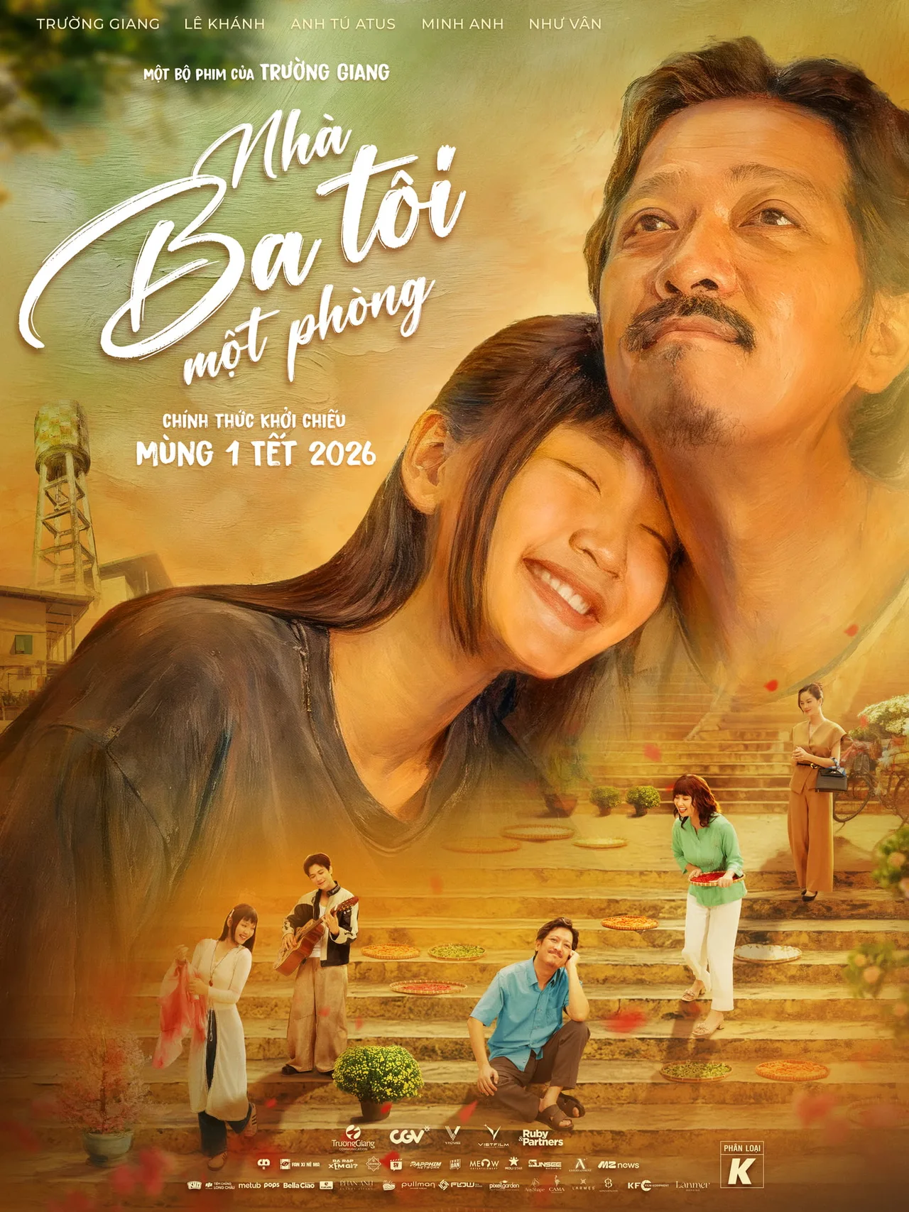 Poster chính thức của phim Nhà Ba Tôi Một Phòng.