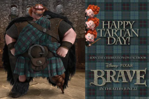 Kỷ niệm National Tartan Day gắn liền với bộ phim Brave
