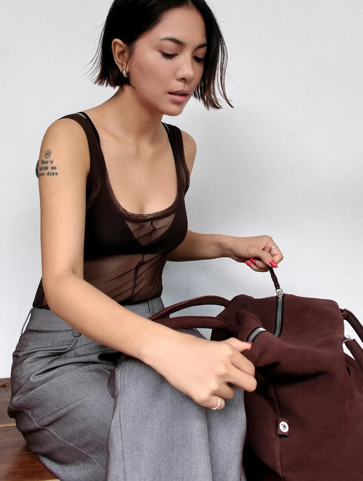 Nâu đỏ là màu sắc ấm nóng thuần Tổ ấm
