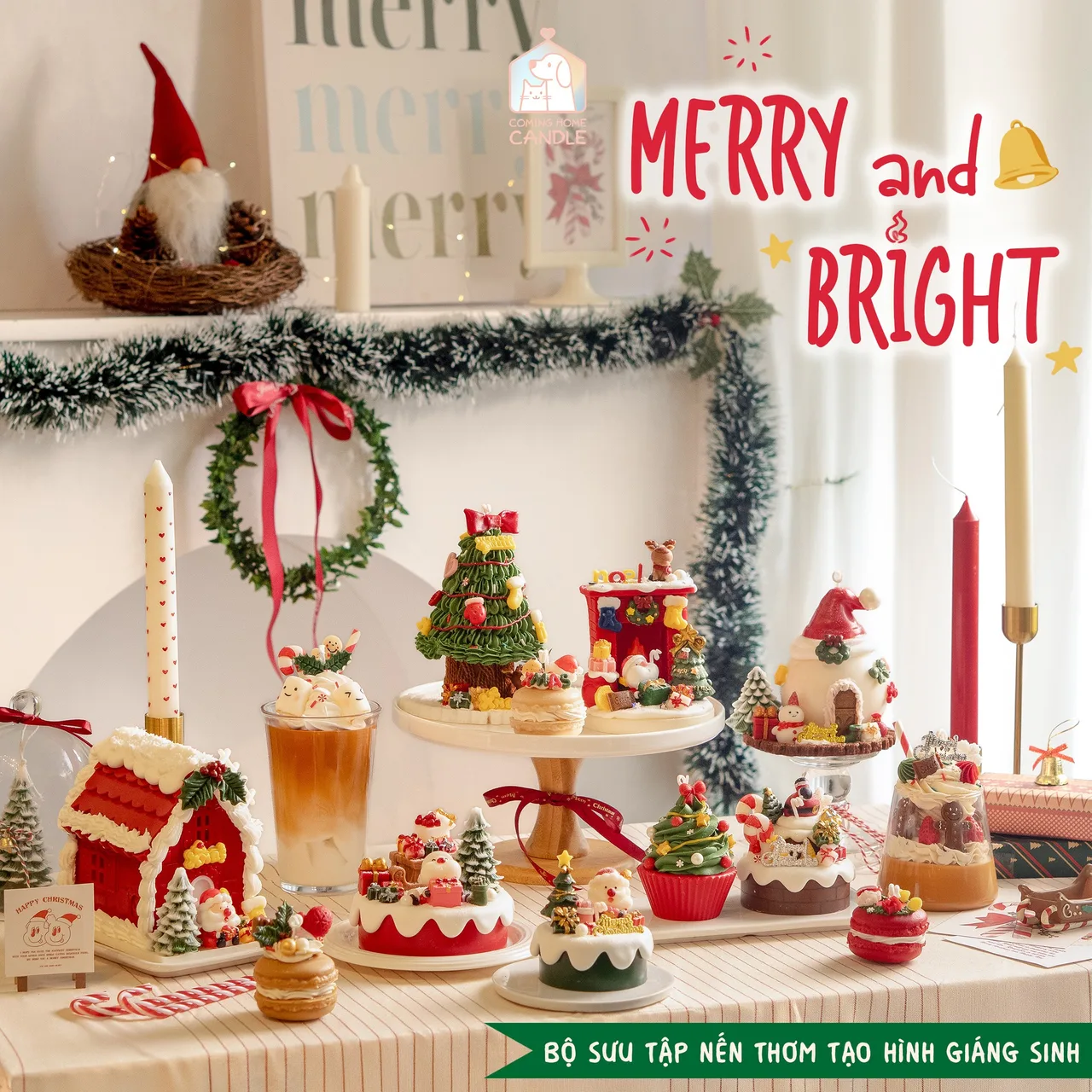 Series bánh nến giáng sinh ở Coming Home Candle