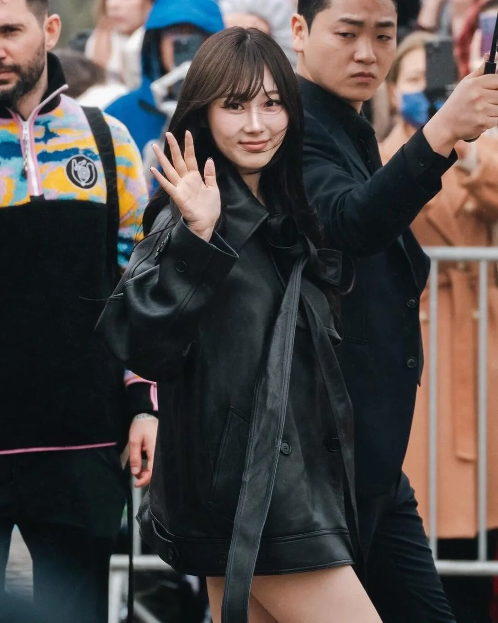 Giselle (aespa) tại Loewe Thu - Đông 2024. (Ảnh: Getty Images)
