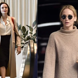 Angelina Jolie và Jennifer Lawrence chứng minh rằng màu be không bao giờ lỗi thời