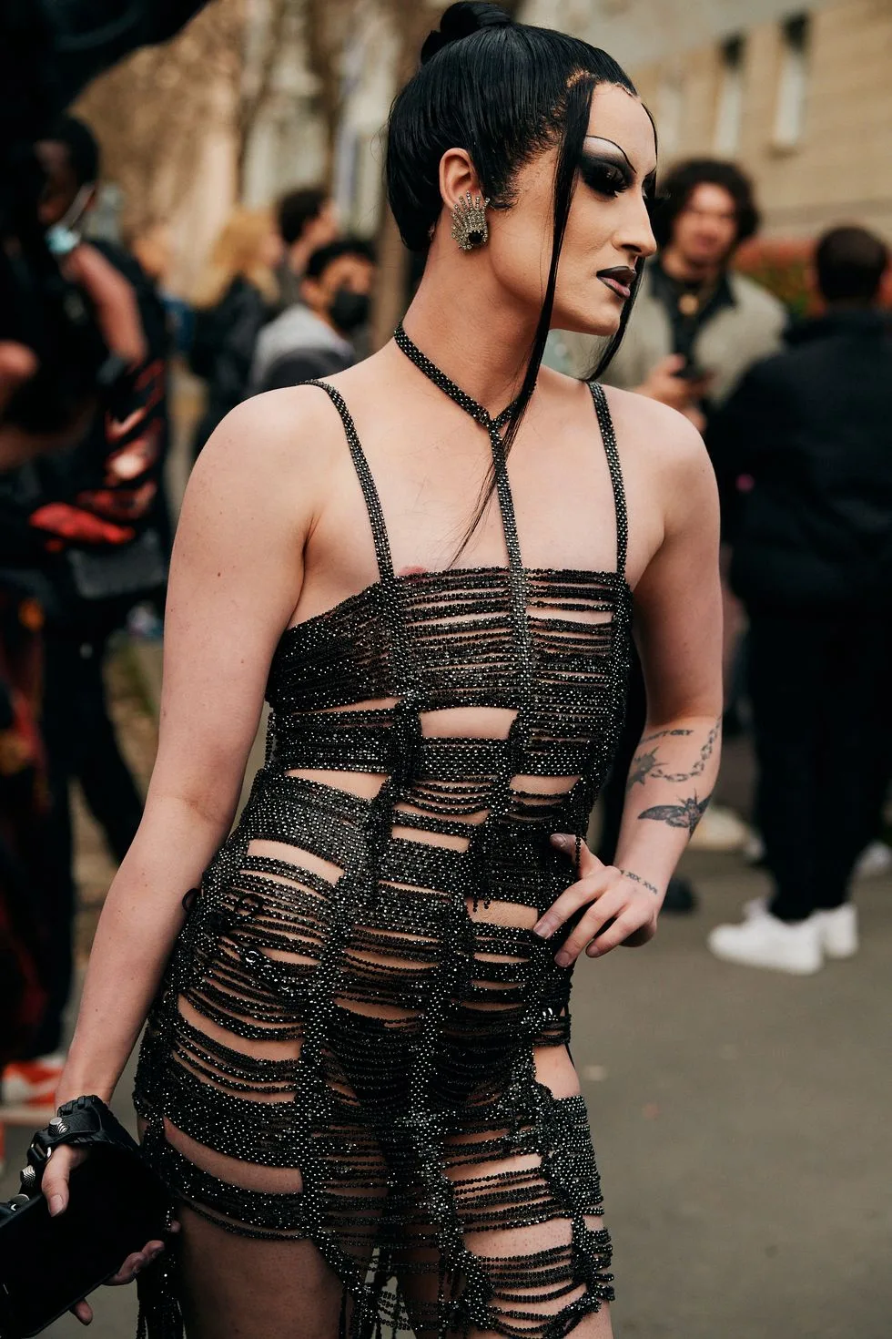 NYFW 22 váy xuyên thấu
