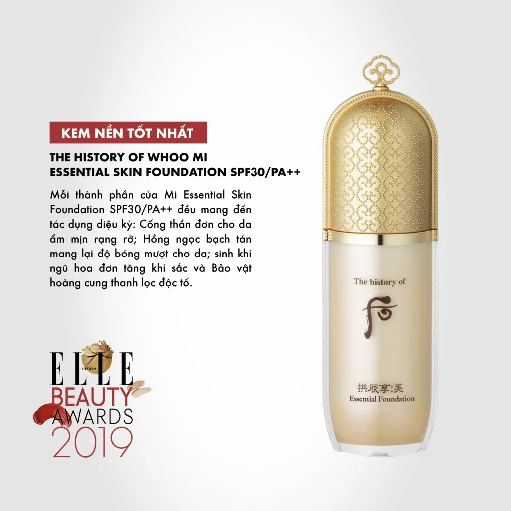 kem nền 01 ELLE Beauty Awards 2019 kem nền 01 ELLE Beauty Awards 2019