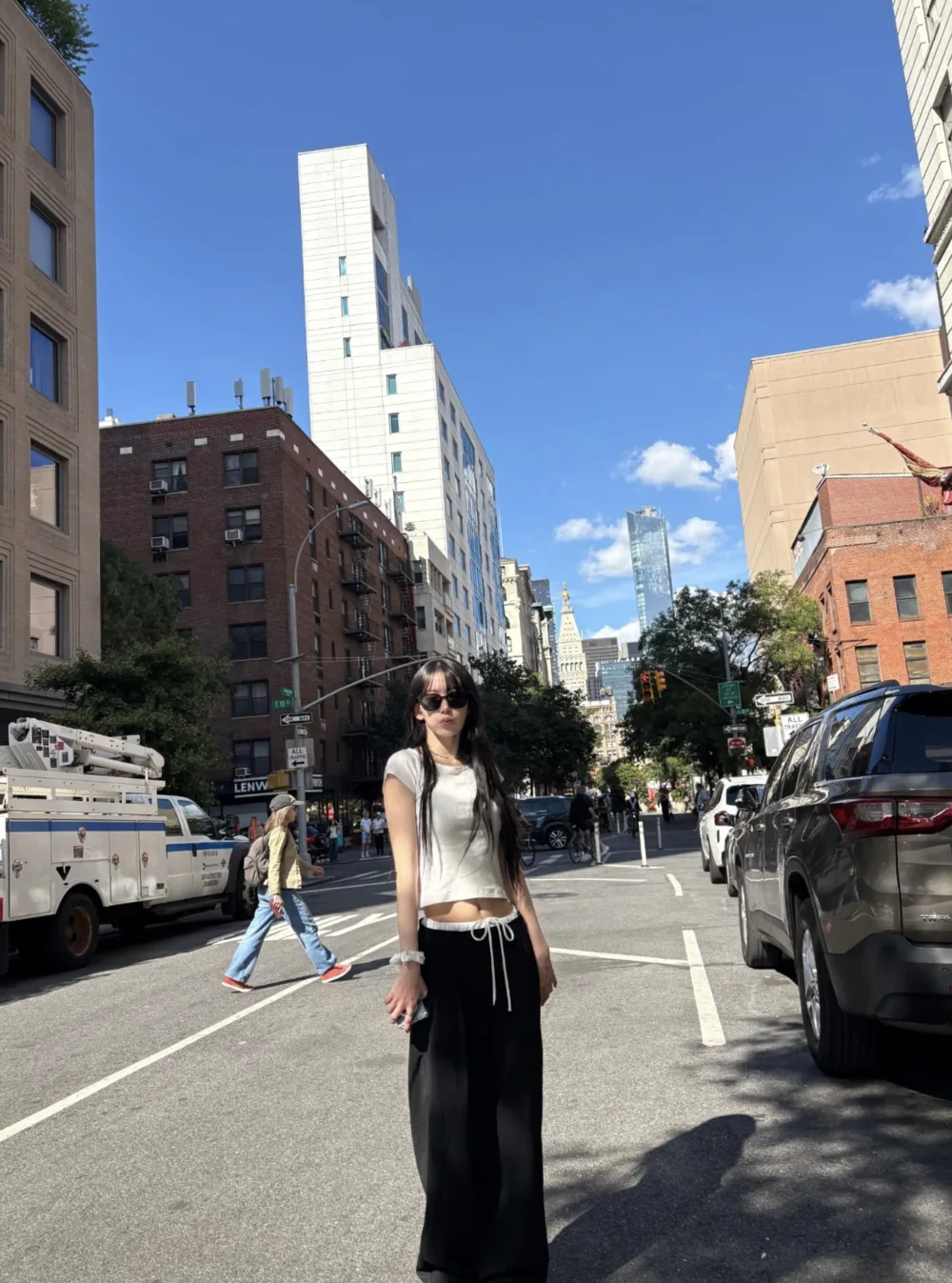 @39saku_chan diện baby tee phối quần tập