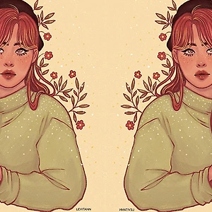 hai cô gái giống nhau đang chơi với mái tóc dài của mình