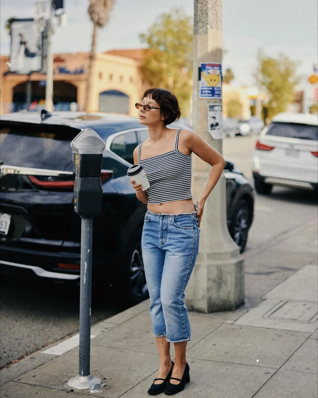 alyssainthecity diện quần capri denim