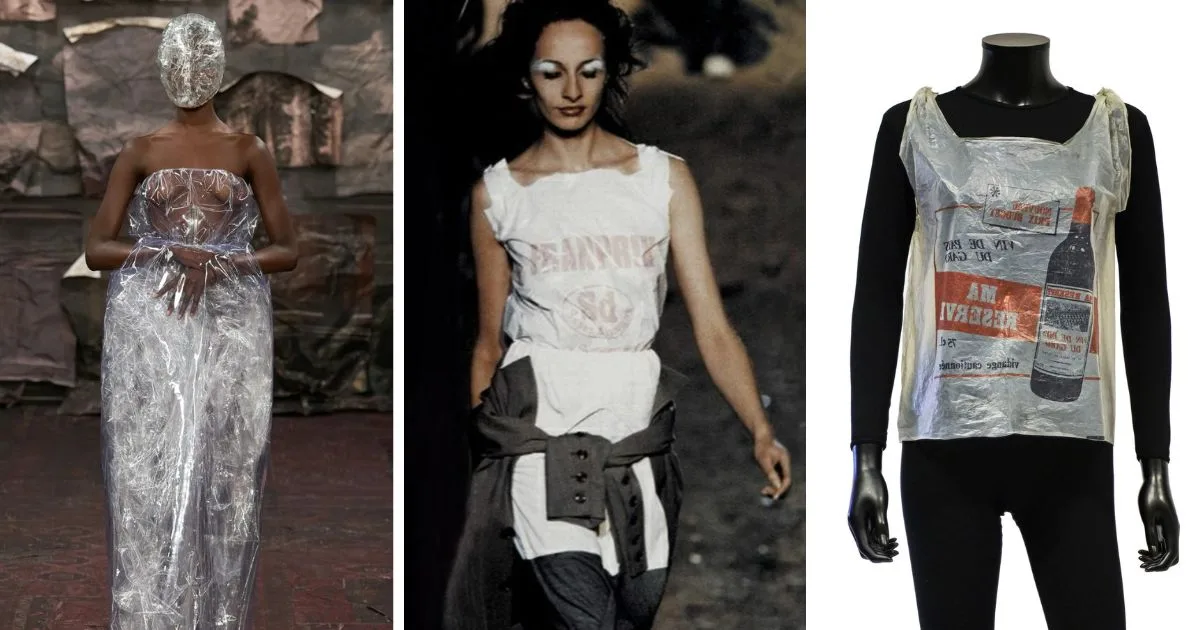 trang phục bằng nhựa từ margiela