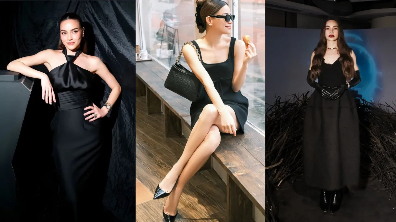 Hồ Ngọc Hà và các bộ cánh little black dress