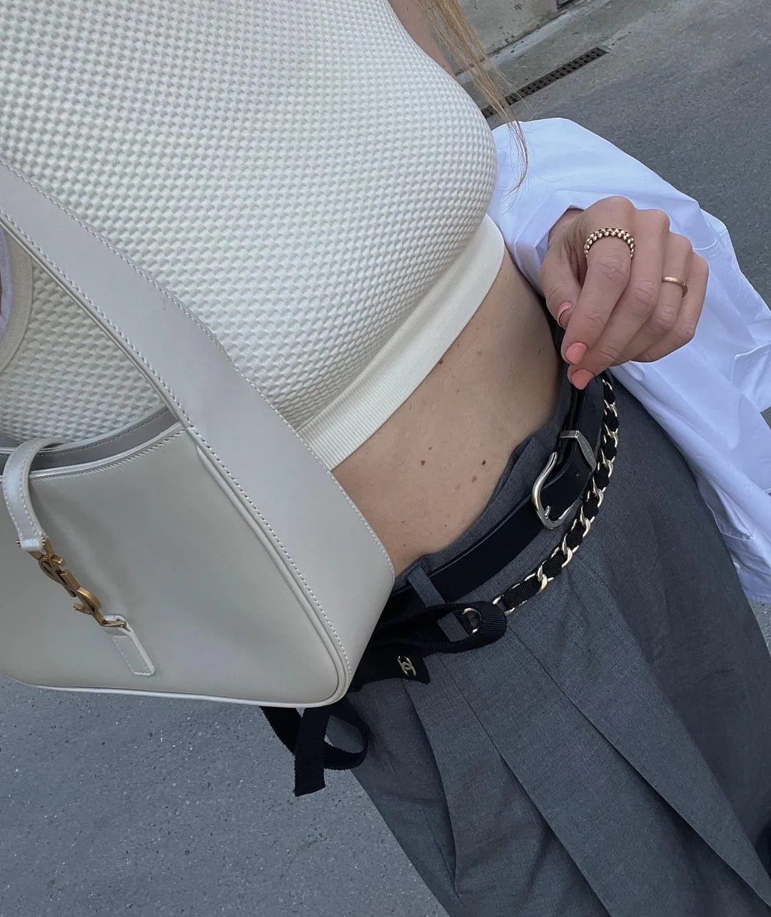 Chain belt và thắt lưng da