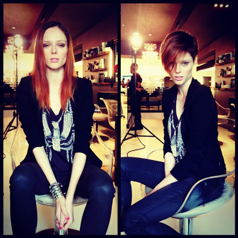 Coco Rocha tóc ngắn