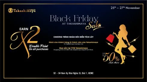 Các chương trình ưu đãi tại tầng B1 – TTTM Takashimaya
