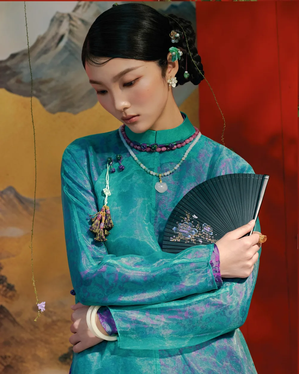 Áo dài Tết Lalin