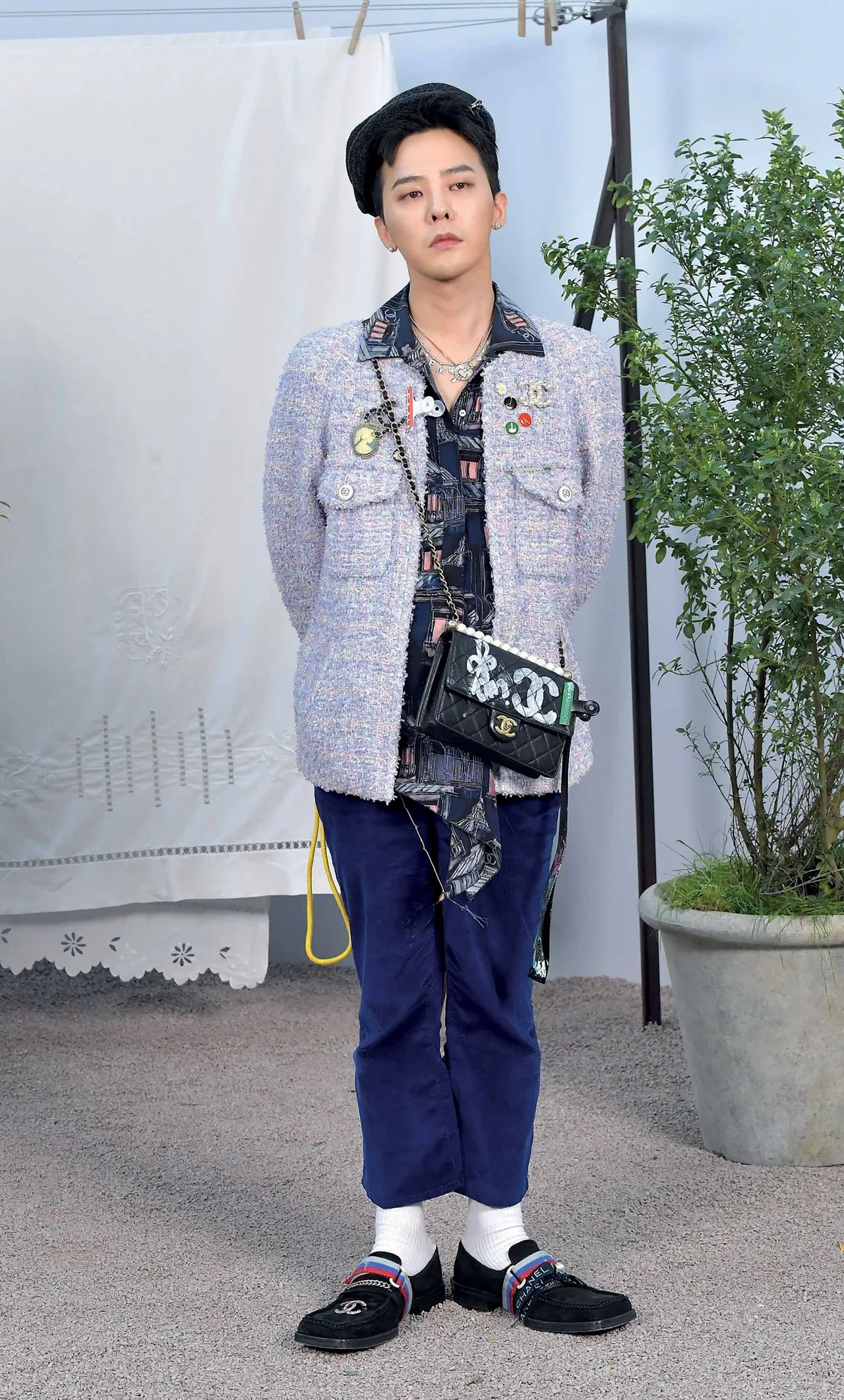 thời trang hàng ghế đầu thủ lĩnh Big Bang GDragon GDragon là khách mời front row của Chanel